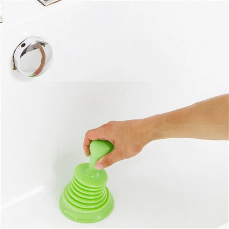 Pipeline Dredge Suction Cup Toilet Plungers Press Clean Sink Drain Pipe Bath Buster Sucker Clog Remover Rubber Plunger Tool