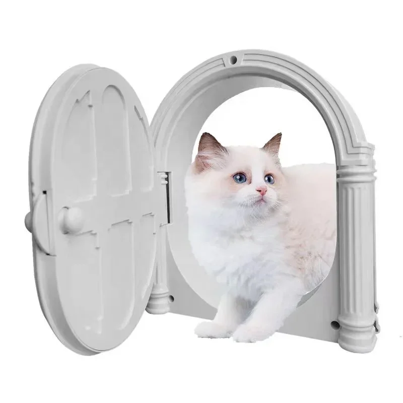 

New Designer Durable Automatic Pet Door Luxury French Dog Door Flap Easy Using Exterior Interior Cat Door