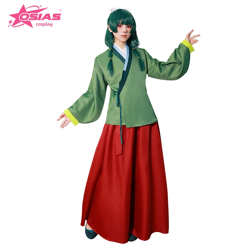 

OSIAS Maomao Cosplay Costume Set Maomao wig Maomao shoes The Apothecary Diaries