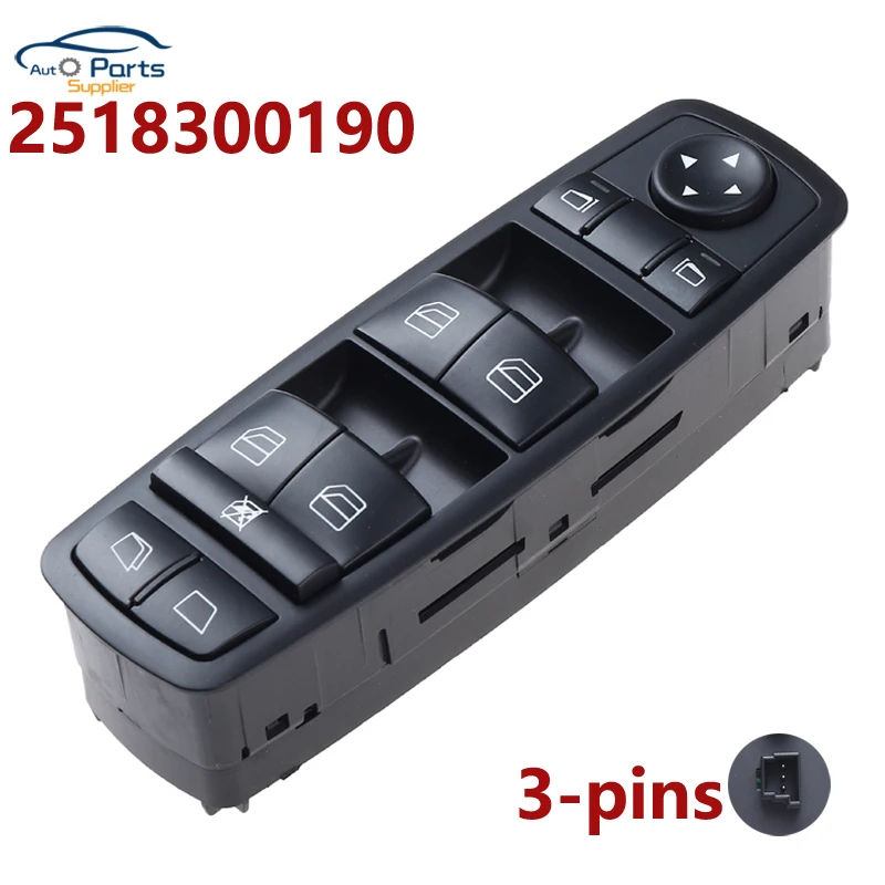 

Новый 2518300190 A2518300190 переключатель стеклоподъемника для Mercedes-Benz W251 R320 R500 GL450 GL550 автомобиля