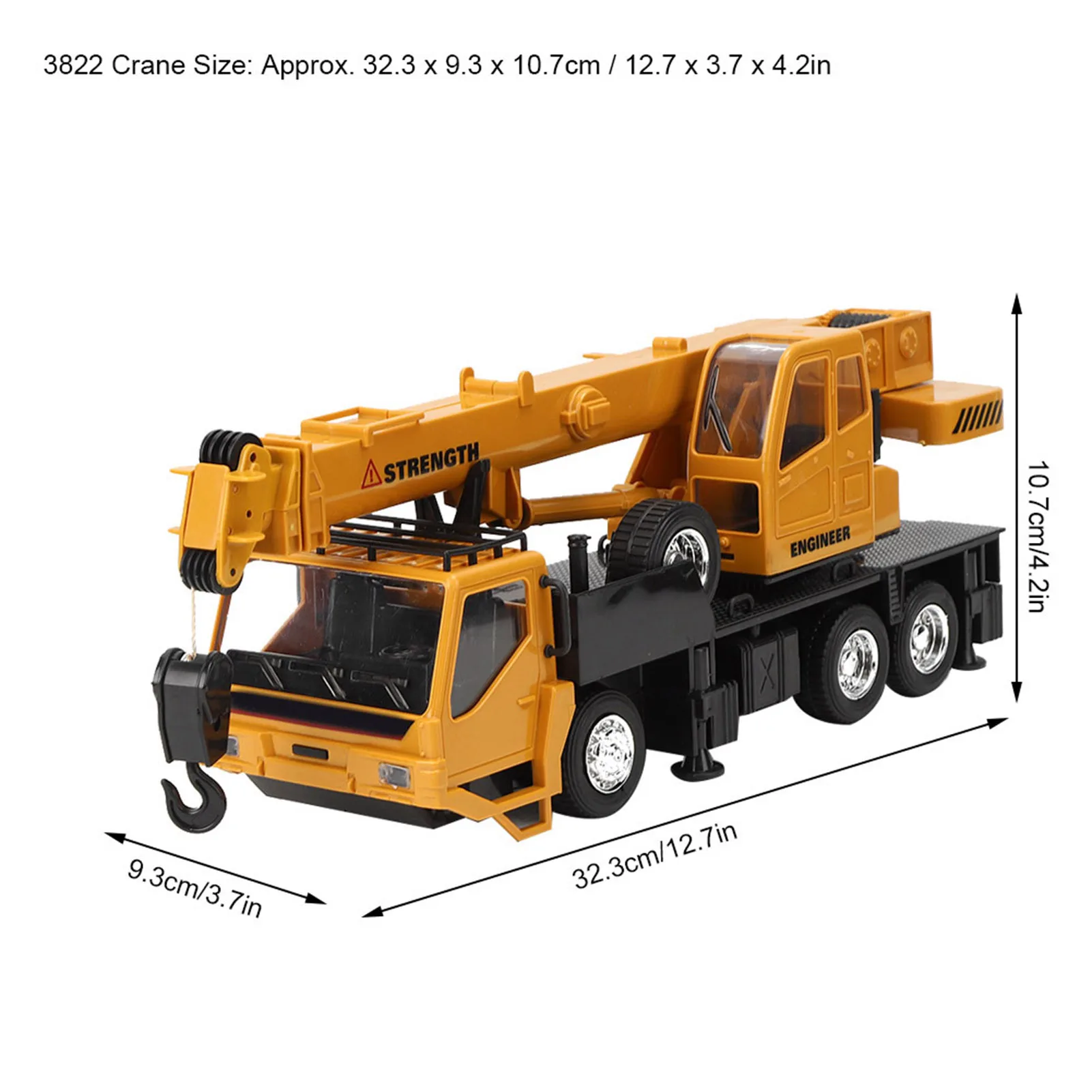 ZK40 w skali 1:24 10CH bezprzewodowy pilot wysoka symulacja inżynieryjny model samochodu zabawka dla dzieci3822 dźwig