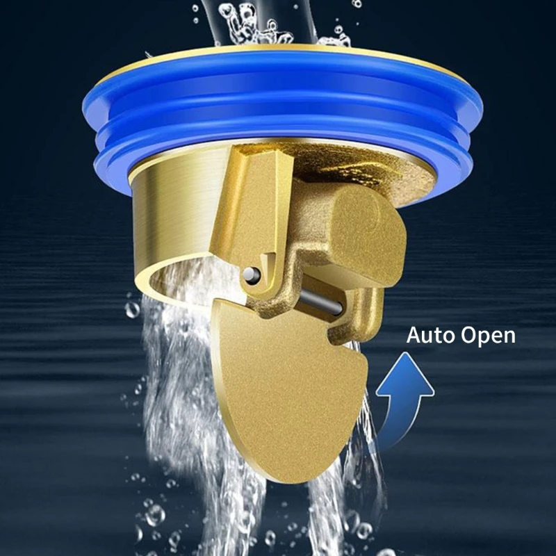 Anti-Clogging Floor Drain Core Sewer Backflow Preventer Shower Waste Water Drainer Brass Drain Valves Sewer Core