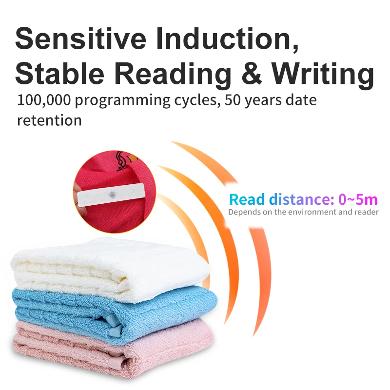 High Temperature Resistance Waterproof Washing RFID Tag Textile Laundry UHF RFID Passive Tags