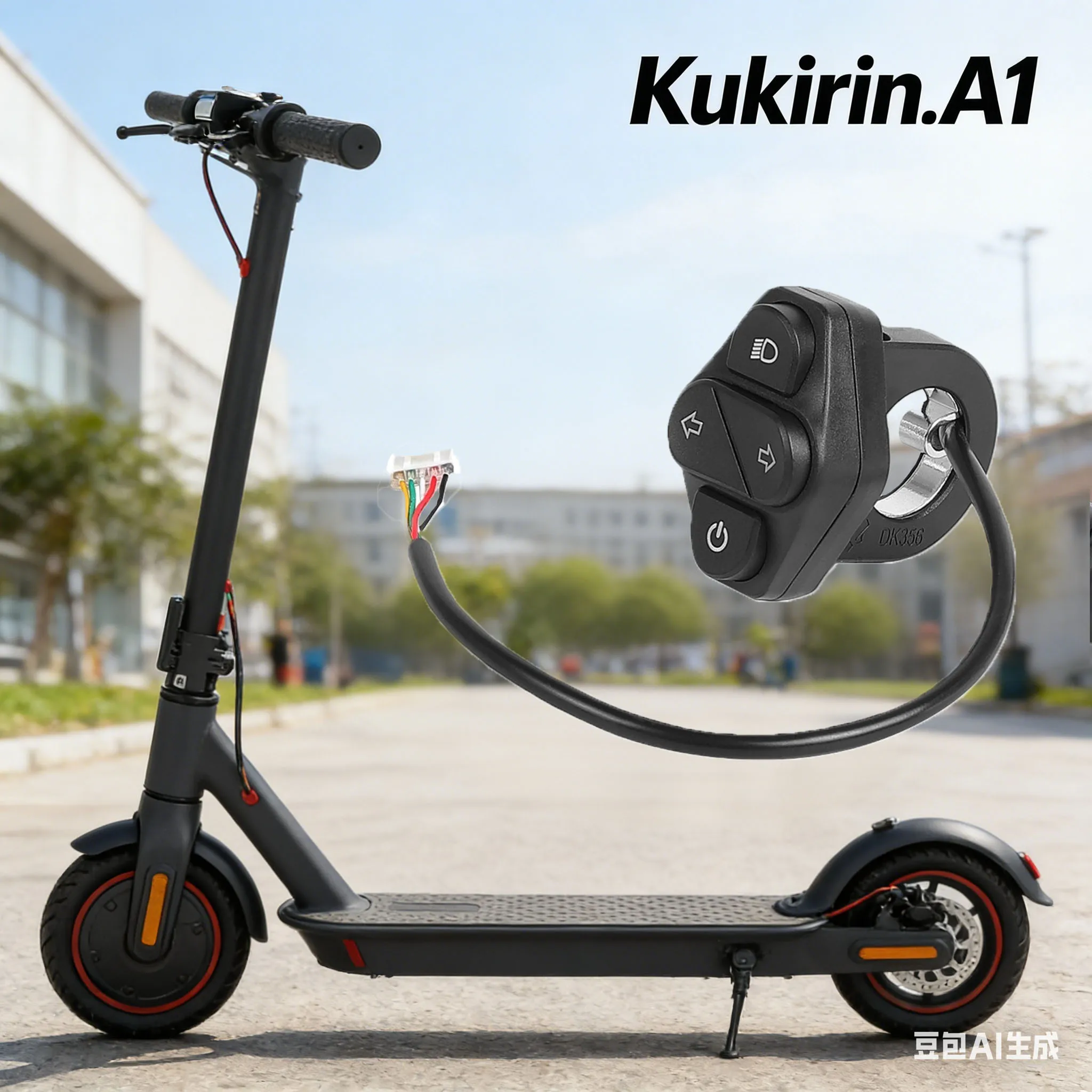 

1 шт. Переключатель для электросамоката KUKIRIN A1: комбинированный переключатель передней фары/поворотников, аксессуары для электросамокатов