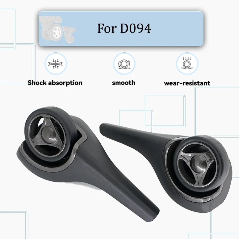 

For D094 Luggage Case Replacement Straight Roller Fixed Front Wheel Heavy-Duty Design Easy-to-Install Luggage Case Accessory
