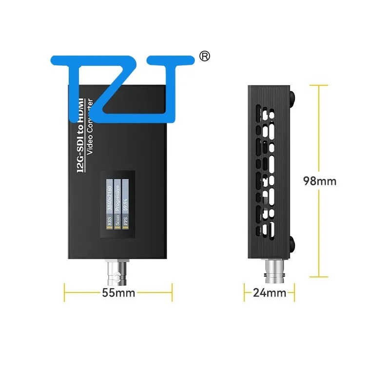 Tzt linkpi 12g-sdi zu hdmi-kompatibler Video konverter 4 kp60 Broadcast-Level-Übertragung mit bnc-Anschluss