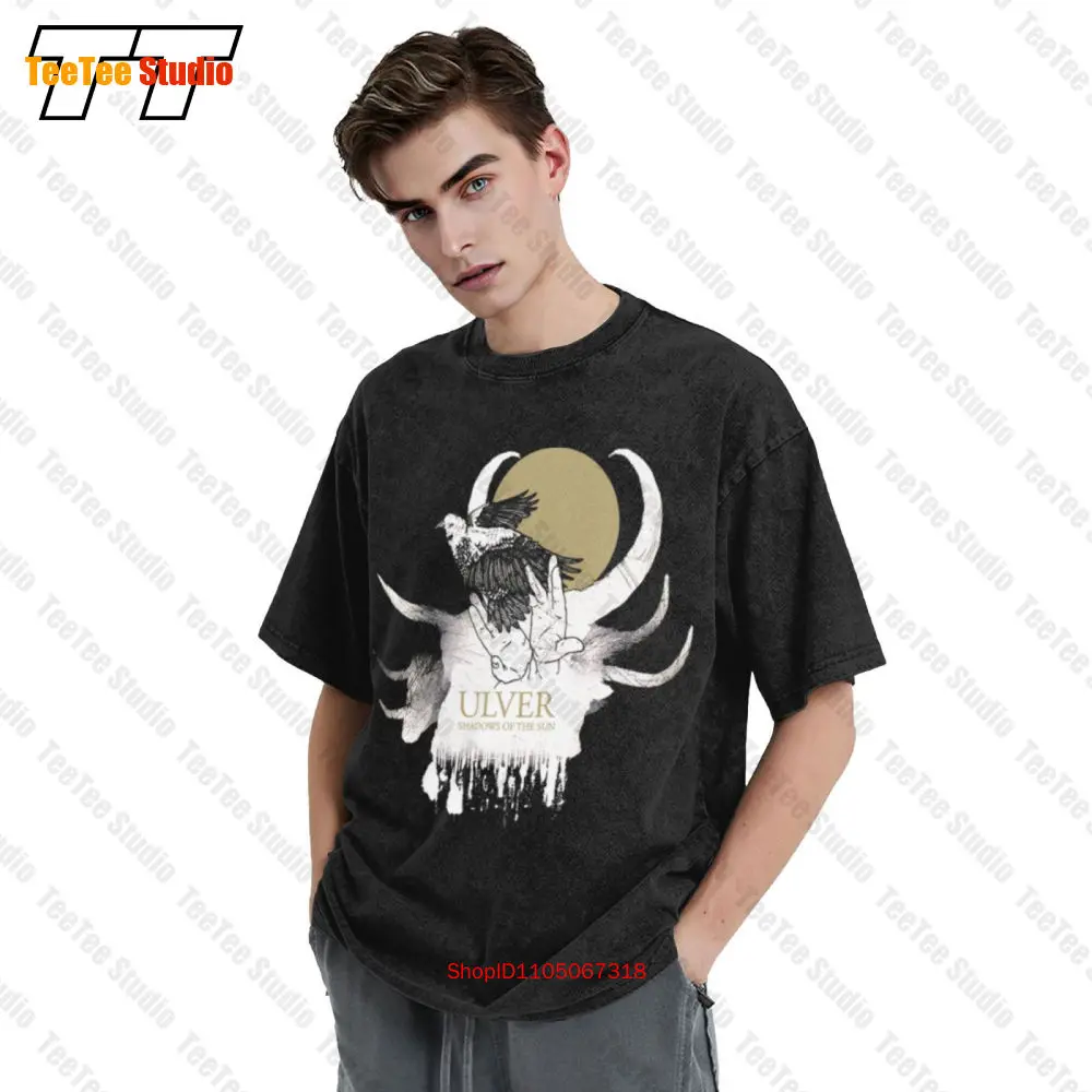 تي شيرت Ulver النرويجي التجريبي لفرقة Electronica Shadows Of The Sun Vintage كبير الحجم NP33