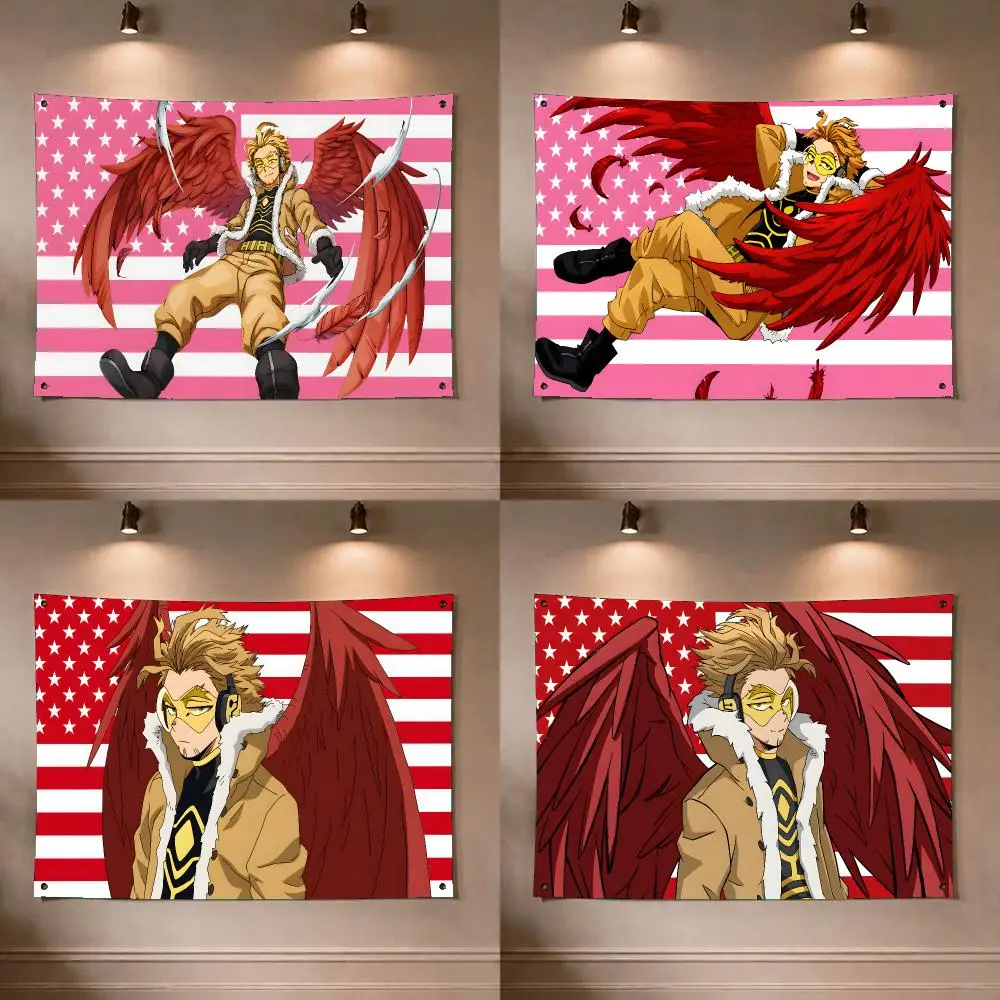 Keigo Takami Hawk Flags Flag Soft Skin-friendly Durable Tapestry Outdoor Flaga Party Home Living Room Bedroom Decoration