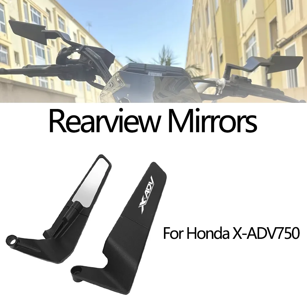 

Для Honda X-ADV750 XADV750 XADV 750 универсальные аксессуары для мотоциклов вращающиеся зеркала заднего вида из алюминиевого сплава стелс-крыло