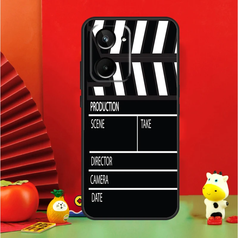 Clapper Board For Realme 11 10 9 12 Pro Plus C67 C55 C53 C51 C31 C35 C33 C30 C21Y C25s GT Neo 6 GT5 Case