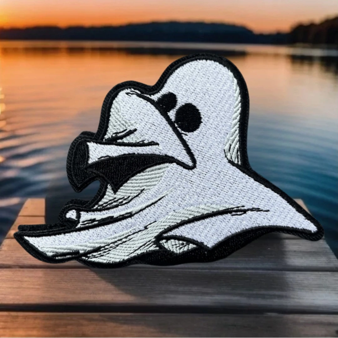 

Halloween Ghost Embroidered Hook and Loop Patches for Clothing Military Morale Badge Tactical Backpack Decoration Sticker