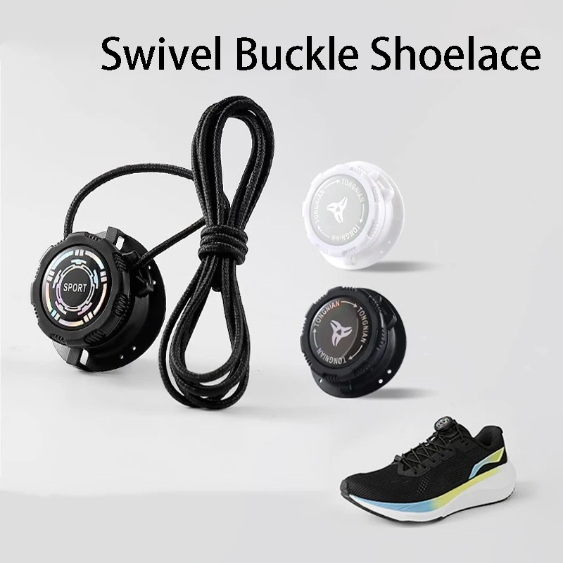 Automatic Shoelaces Without ties Thick Rope Tennis Sneakers Shoelace Install simple Swivel Buckle Laces Shoe Accessories