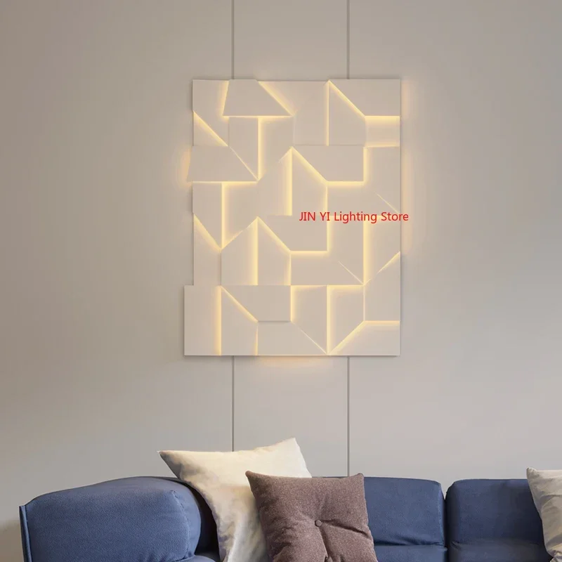 

New Italian Designer Background Wall Lamp Hallway Bedroom Living Room Dining Room LED Interior Decoration Light Strip Plug