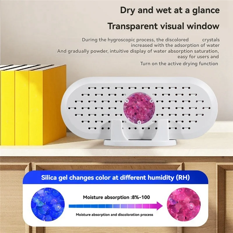 KYCOR-3Pcs Mini Dehumidifier For Home Dormitory Bedroom Closet Shoe Cabinet Silent Moisture Absorber