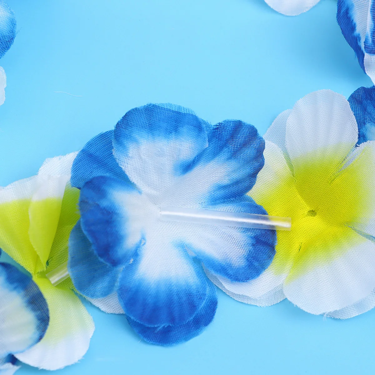 

3 Set/12 Two-color Wreath Hawaii Party Favors Artificial Flowers Garland Neck Kit Hanging
