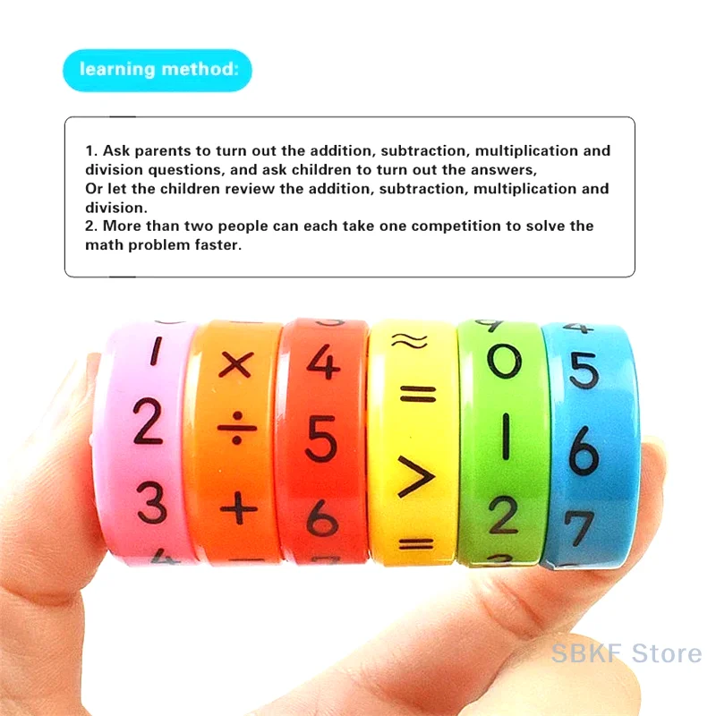 Magnetic Mathematics Digital Learning Educational Toys Magic Intelligence Arithmetic Maths Puzzle Cube For Kids Gift