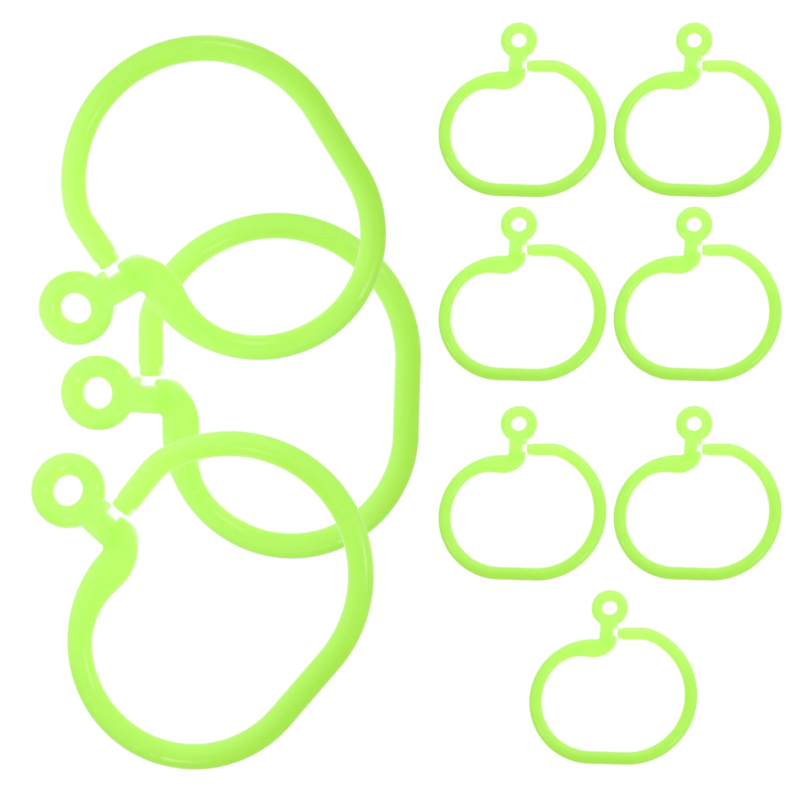 

10pcs Cattle Nose Ring Plastic For Cow Durable Smooth Traction Weaner Ring Farm Livestock Tool Cattle Supplies Ear Tag