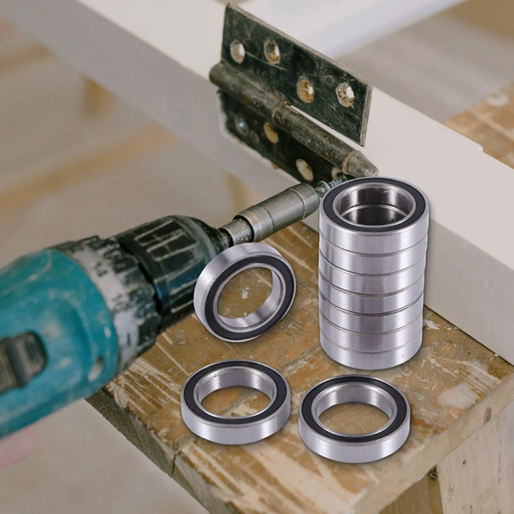 10 قطعة 6701-2RS 12X18X4mm مصغرة مزدوجة المطاط مختومة الكرات الأخدود العميق