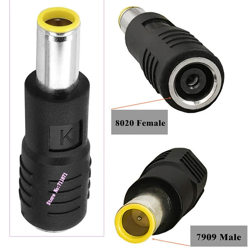 7909 Male 8020 Female DC Adapter Connector DC Adaptor 8020 Female 7909 Male DC7909 M DC8020 F Power convert plug Adapter socket
