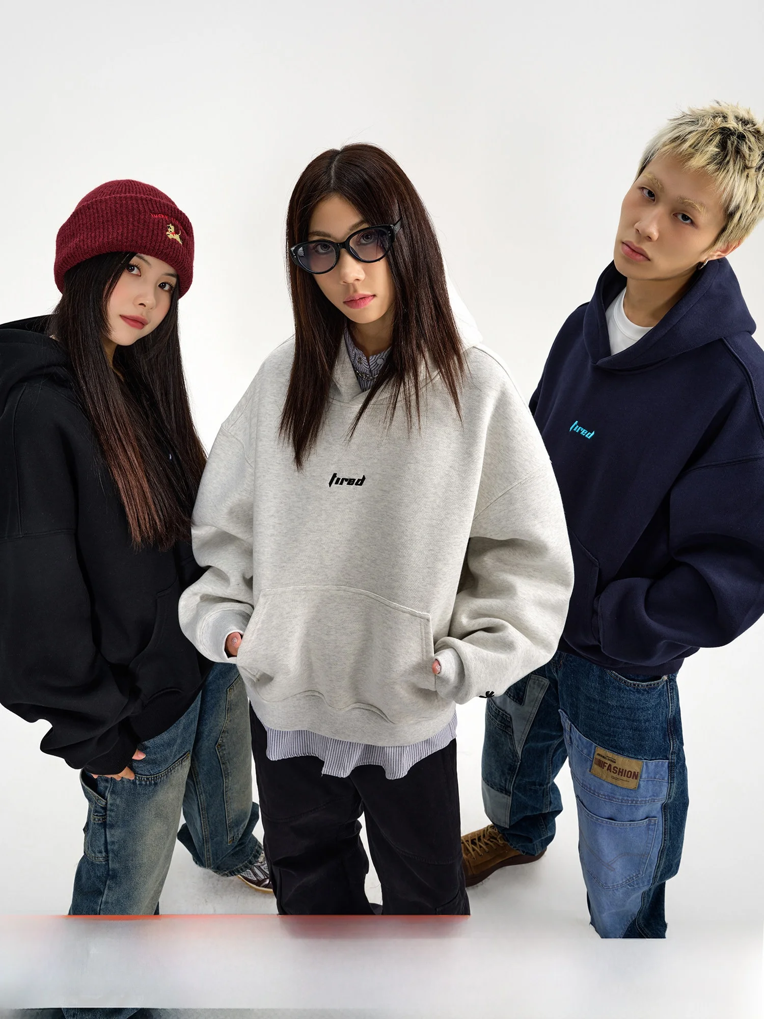 

Плотное худи унисекс TIRED 520 г, укороченное, свободного кроя, для весны и осени, для пар, из хлопка, повседневное, износостойкое