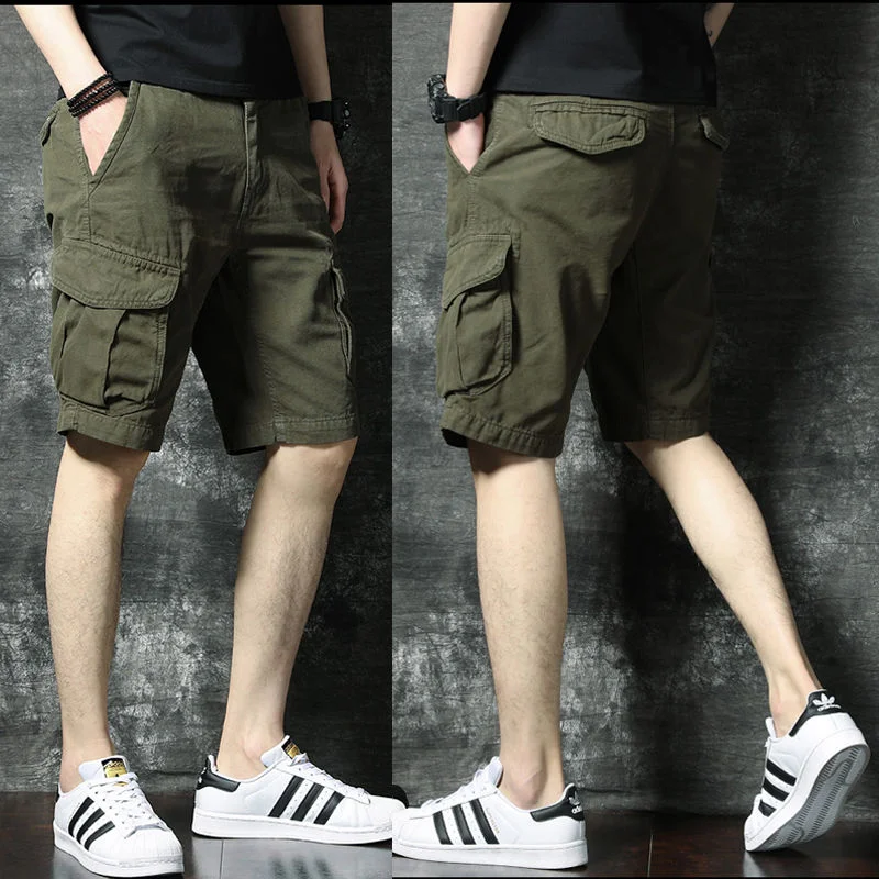 Mens Cargo Shorts Big And Tall Elastic Waist Bermuda Short Pants For Men Nylon Luxury Jorts Jogger Comfortable Vintage Y2k