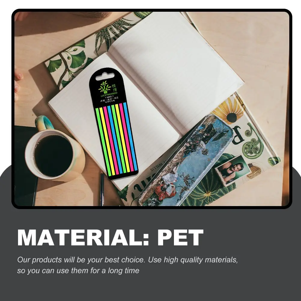 2 шт. прозрачные полоски для чтения, маркеры для предложений, цветные вкладки для книг, заметок, практичные подарки для детей, школьного офиса