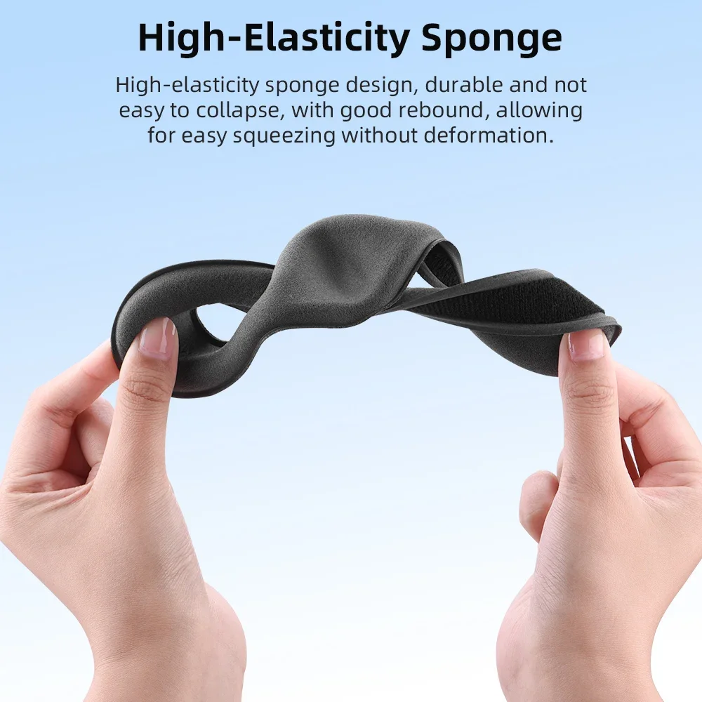 قناع عين BRDRC لنظارات DJI 2/3/Integra الإسفنج الغطاء الواقي استبدال لوحة الوجه الناعمة وسادة العين لملحقات Avata 2