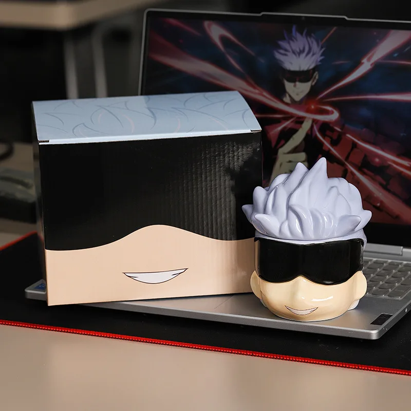Jujutsu Kaisen Geto Suguru Gojo Satoru Anime Cartoon Anime Figure Ceramic Cup Mug Cup 400Ml Ornament Coffee Office Water Cup view 3