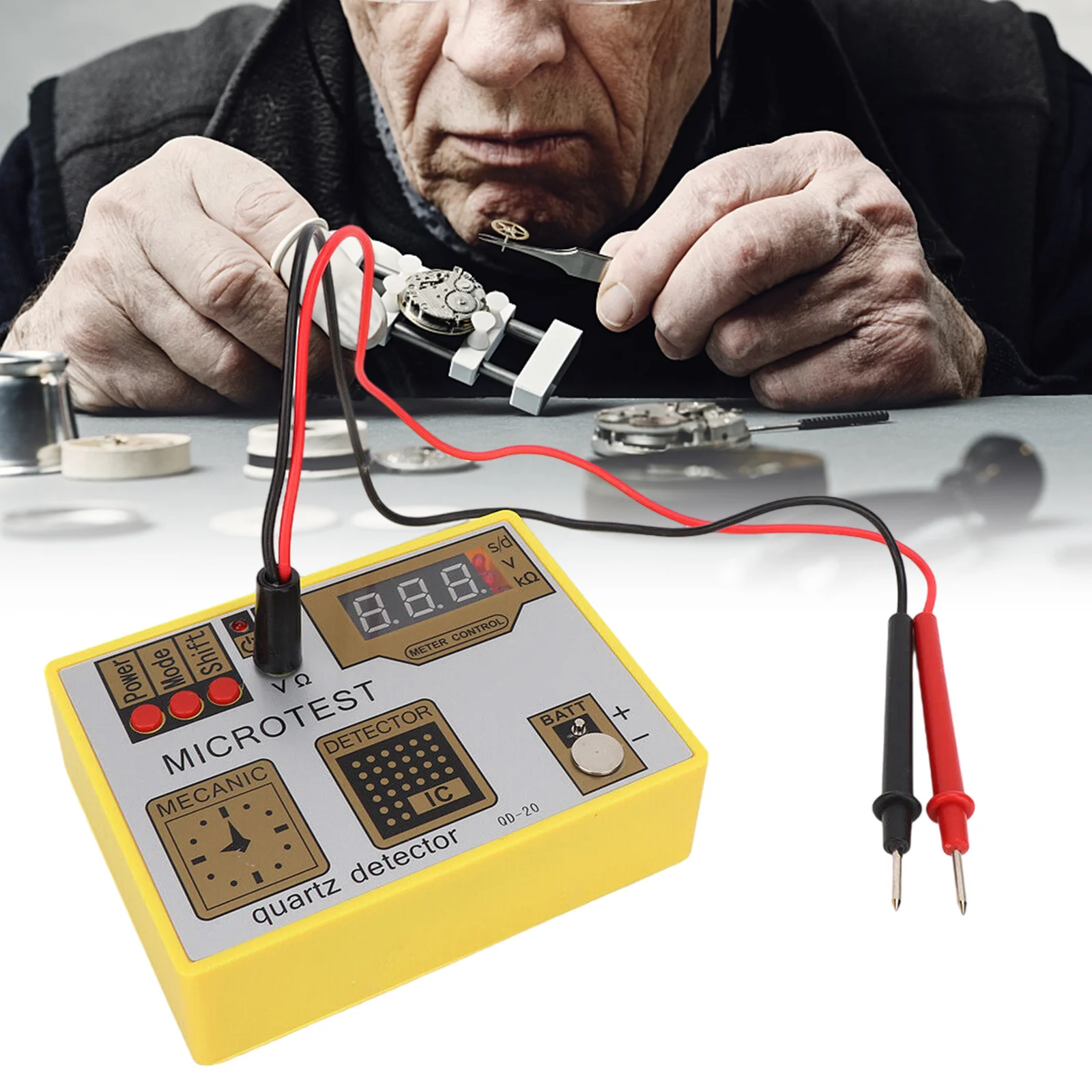 

Suitable for Watchmaker Microtest watch QD20 Watch Battery Pulse Tester Quartz Movement Tester Demagnetizer Watch Repair Tool