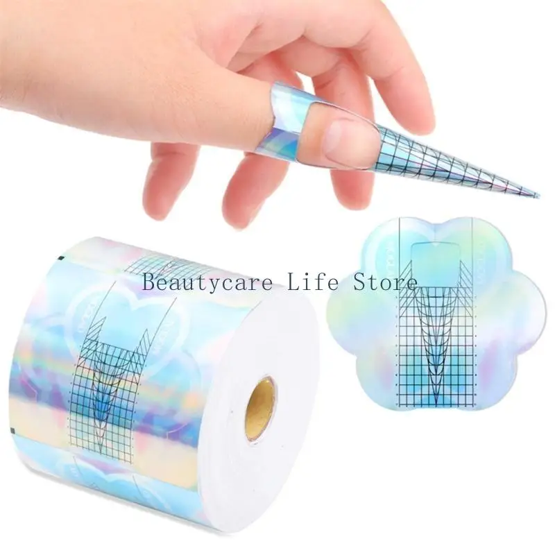 

652C Формы для наращивания ногтей для кончиков ногтей Формы для акриловой бумаги для ногтей, наклейки для наращивания ногтей для