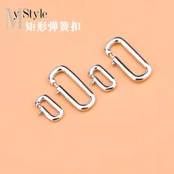 S925 silver button DIY accessories square can open button Bracelet button head clip buckle buckle buckle accessories Mechanical