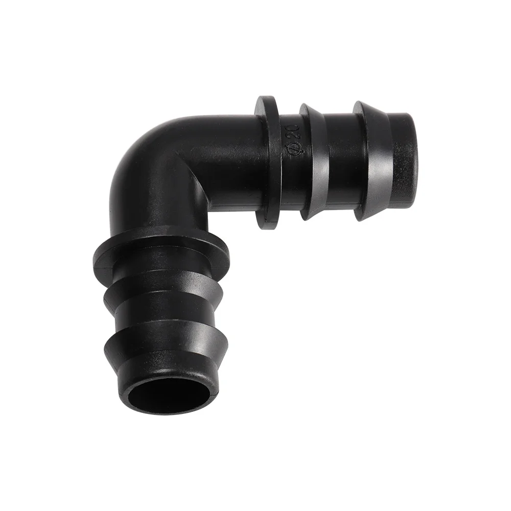 Irrigation DN16mm/DN20mm/DN25mm Hose Elbow Barb 90 Degrees Elbow Hose Repair Connection Adapter Irrigation System Fittings 20pcs