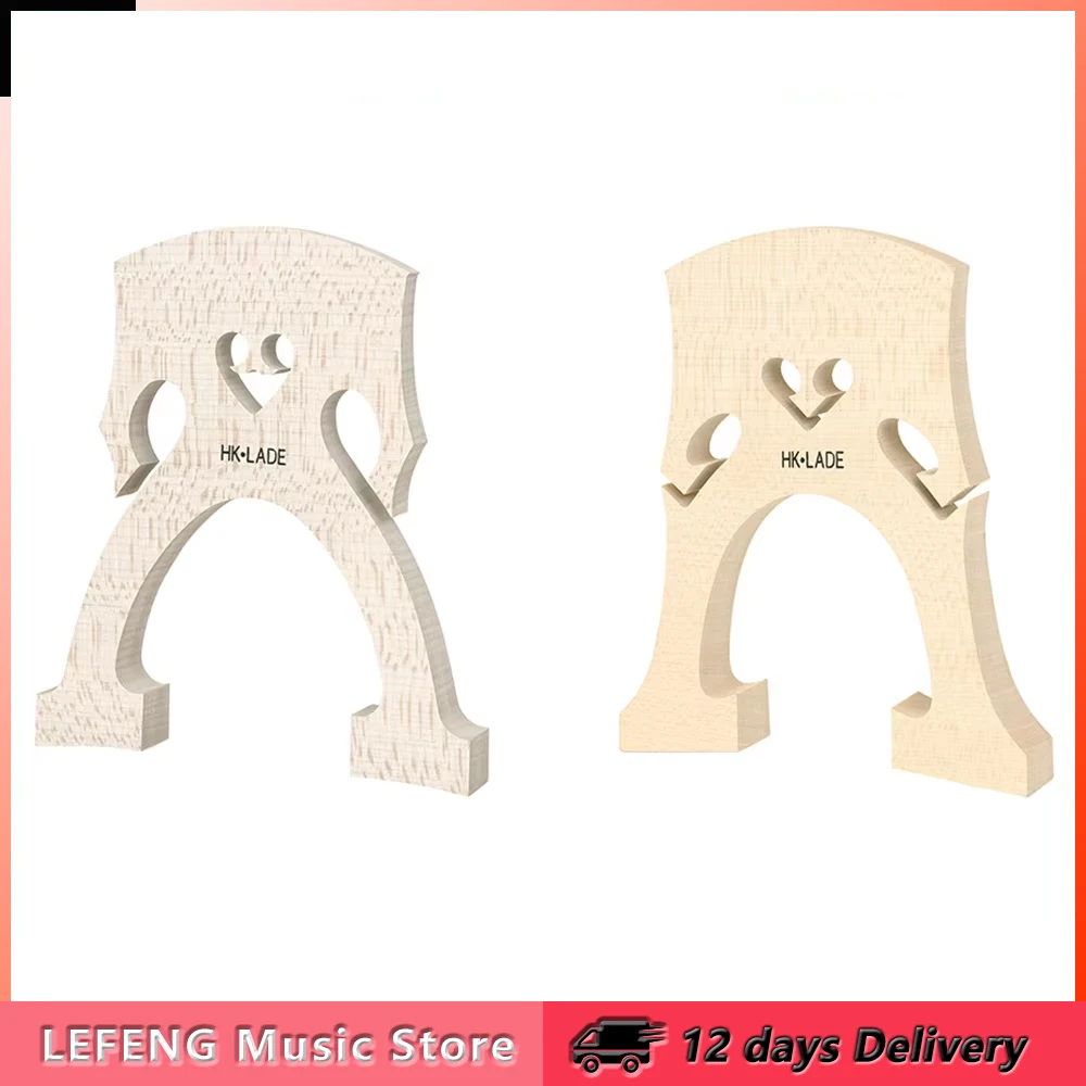 HK.LADE Ahorn 4/4 Cello Brücke Hochwertige Cello Ahorn Brücke Professionelle Saiteninstrument Cello Teile & Zubehör