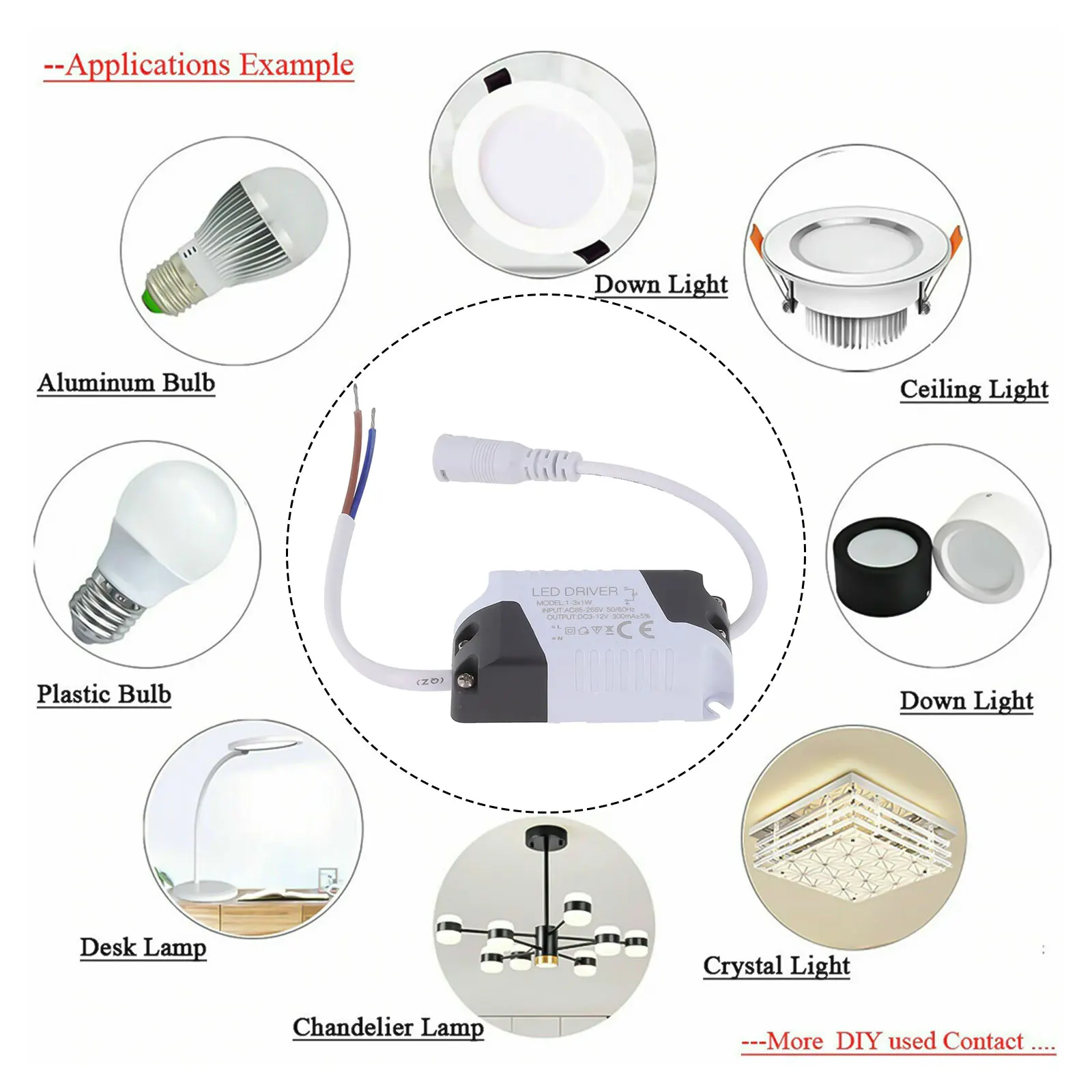 Drive Power Supply LED Driver AC85-265V Current- LED High Performance High Quality Power Supply Lighting Parts