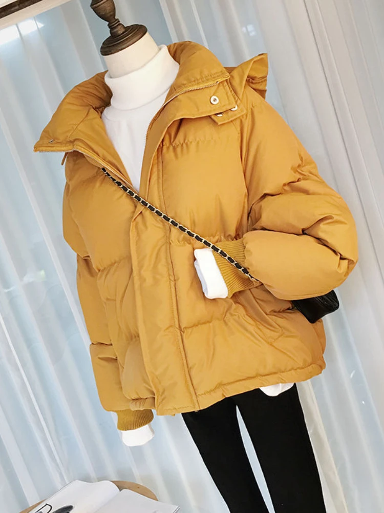 

Women's Winter Jackets Nice Parkas Loose Jacket for Women Hooded Warm Long Sleeve Top Casual Streetwear Coats Female Clothing