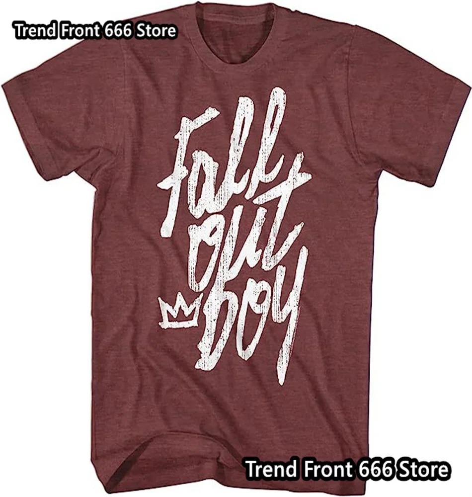 Fall Out Boy Rock Band Men\'s And Children Summer Short Sleeve T-shirt Vintage Patten Boys Men Size Tshirts