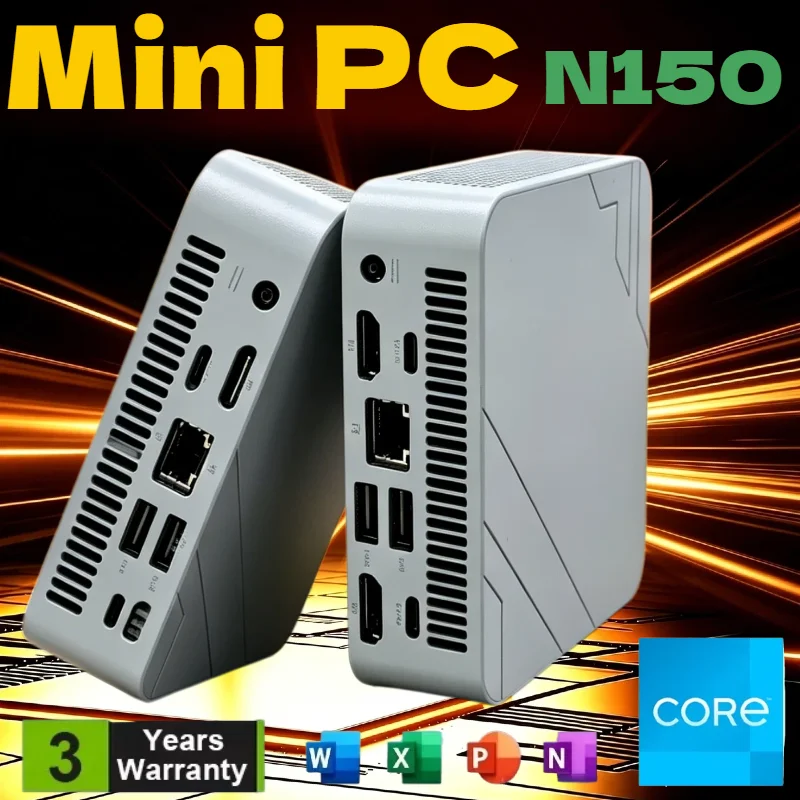 High‑Performance Mini Desktop PC 2026 New Light Core N150 Mini PC 1TB/2TB SSD Large RAM Diverse Ports Portable Desktop Computer