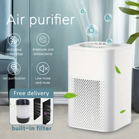 Portable Desktop Air Purifier HEPA Filter Formaldehyde Sterilization Odor Removal Smoke Odor Air Cleaner for Home Car Office