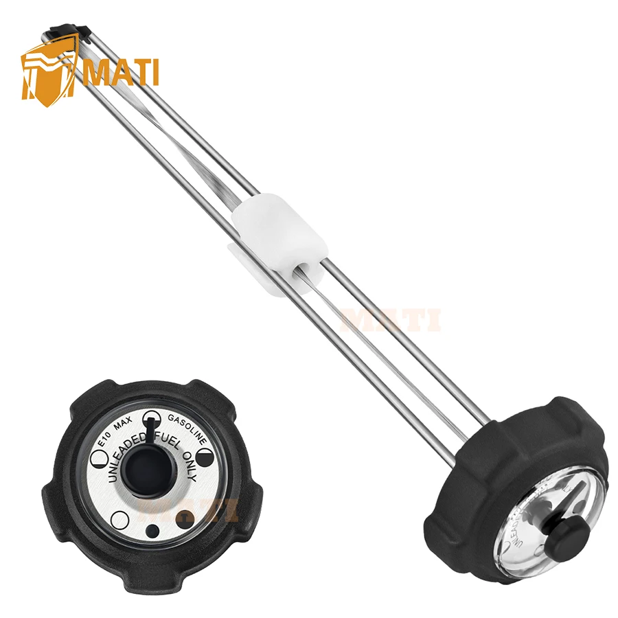 

Газовая крышка указателя уровня топлива для газонокосилок Scag с нулевым поворотом и горловиной топливного бака 2-1/4 дюйма. Порция манометра длиной 14 дюймов. 481661