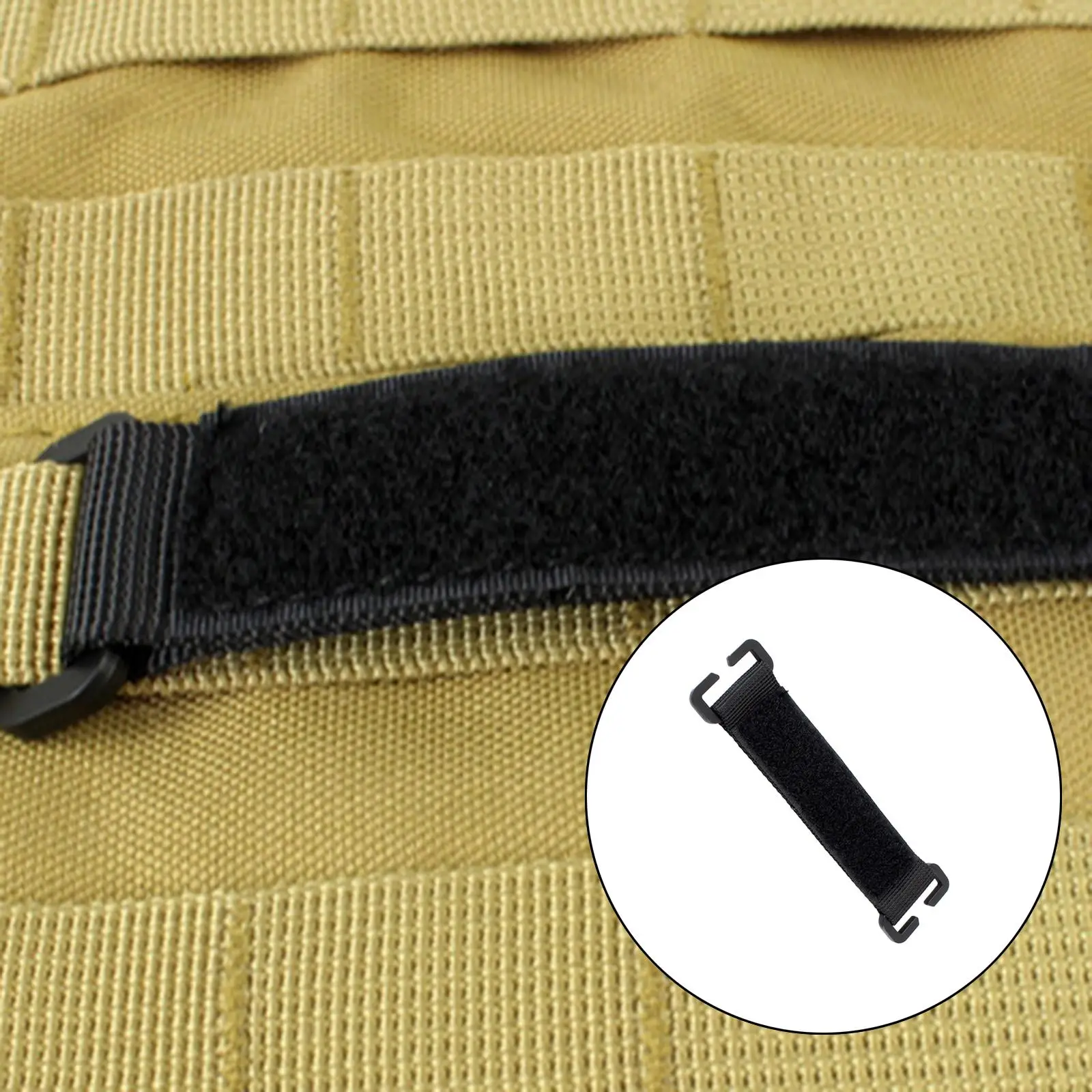 Nylon Molle Hook Adhesive Patch Panel Board for Backpack ID Holder with Durable Plastic Base Outdoor Gear - view 5