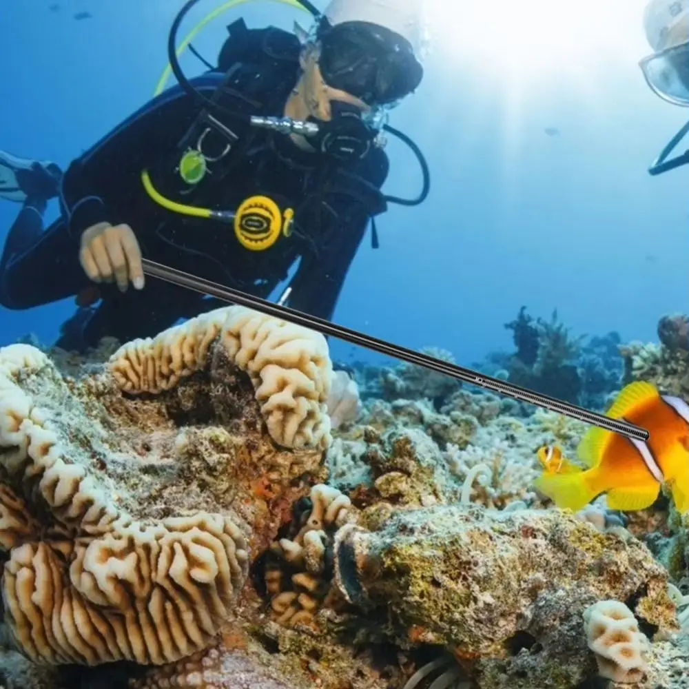 Aluminum Alloy Diving Lobster Stick Underwater Mixer Diving Underwater Diving Rod 35cm with Measurement Diving Pointer Rod