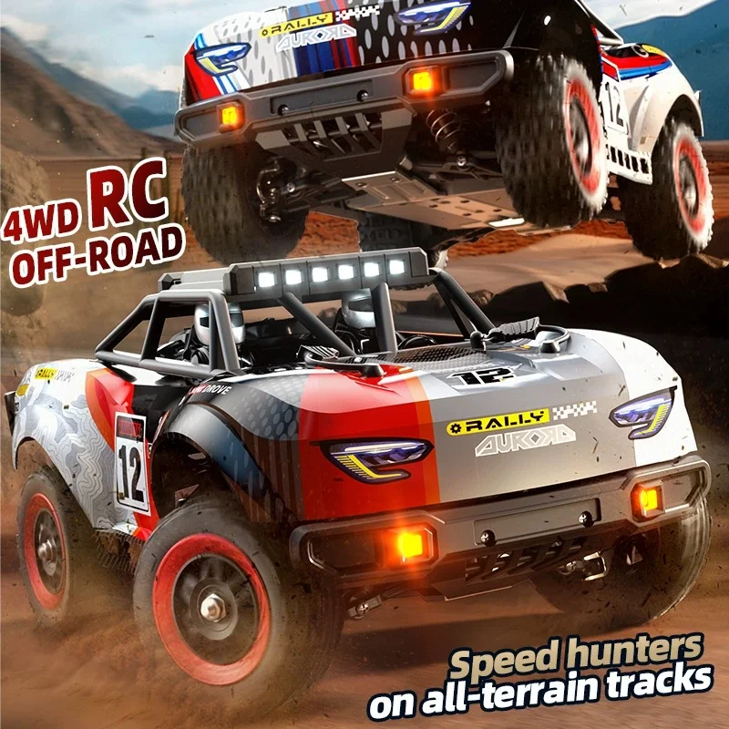 80KM/H Brushless Metal Aluminum Alloy Chassi 4WD 2.4G Remote Control Cars 1:18 High-Speed Off road Climbing Truck Drift RC Car