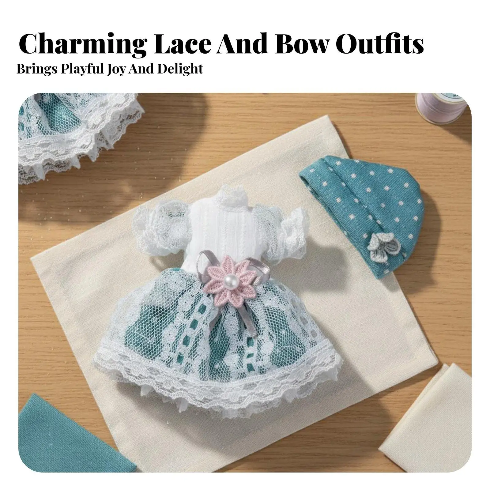 16cm Articulated Doll Changeable Outfits 13-Joint Poseable Doll Stylish Clothing Children's Toy for Girls, Kids, Dollhouse Play,