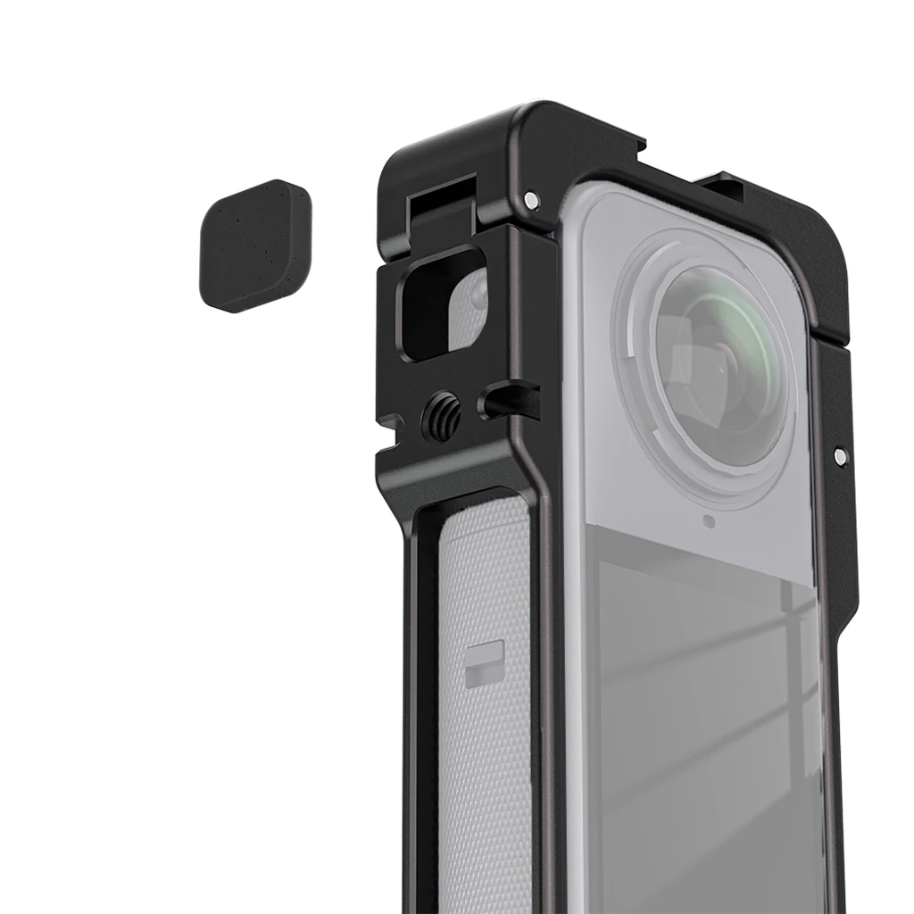 Für Insta360 X5 Erweiterung Fall Metall Schutz Rahmen Mit Kalten Schuh Halterung Magnetische Basis für Insta 360X5 Kamera Käfig Rig – Detail 40