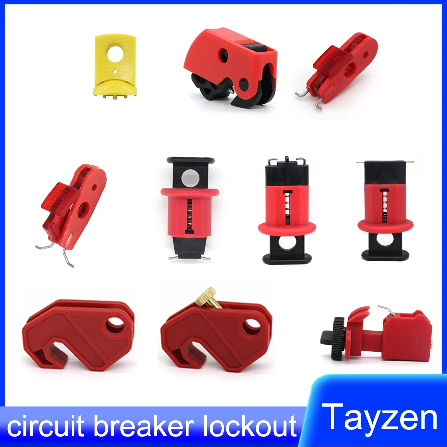 Small Air Switch Lockout Miniature Circuit Breaker Lockout Safety Lock Air Switch Lock DZ47 C45 MCB Lockout Tagout
