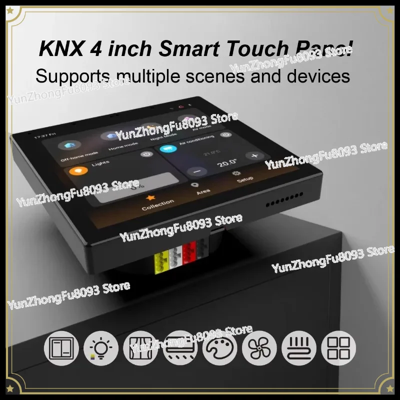 Multi-device Support POE Power Supply Smart Home Interconnection 4-Inch Smart Touch Screen Supports Multi-scene