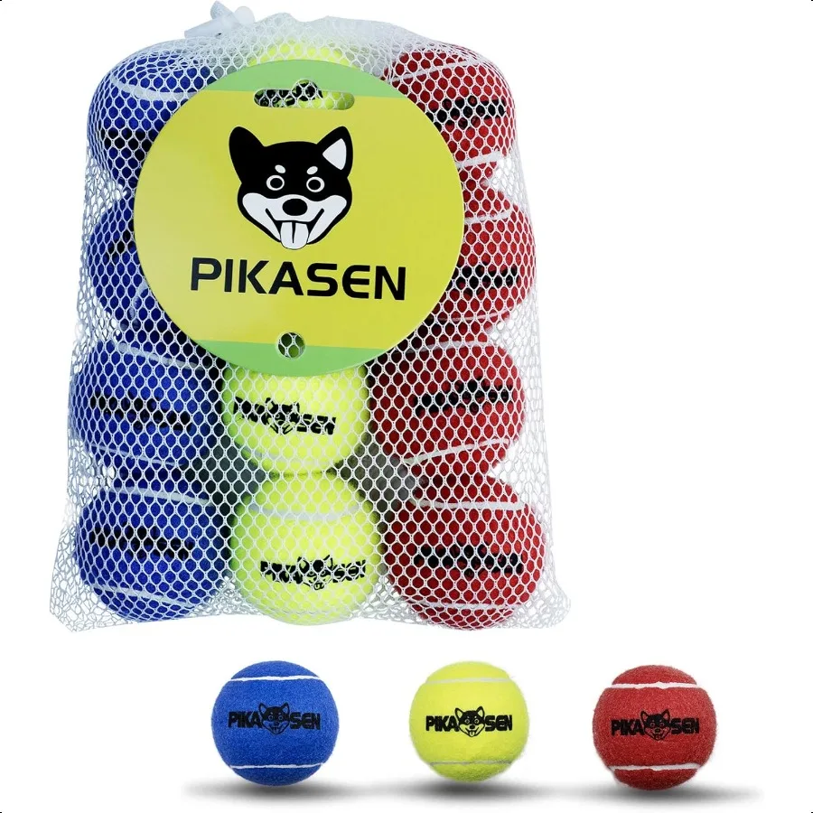 

Писклявые теннисные мячи для собак, играющих в домашних животных в 3-х размерах, прочные мячи для щенков премиум-класса для тренировок, игровых упражнений, лучший цвет