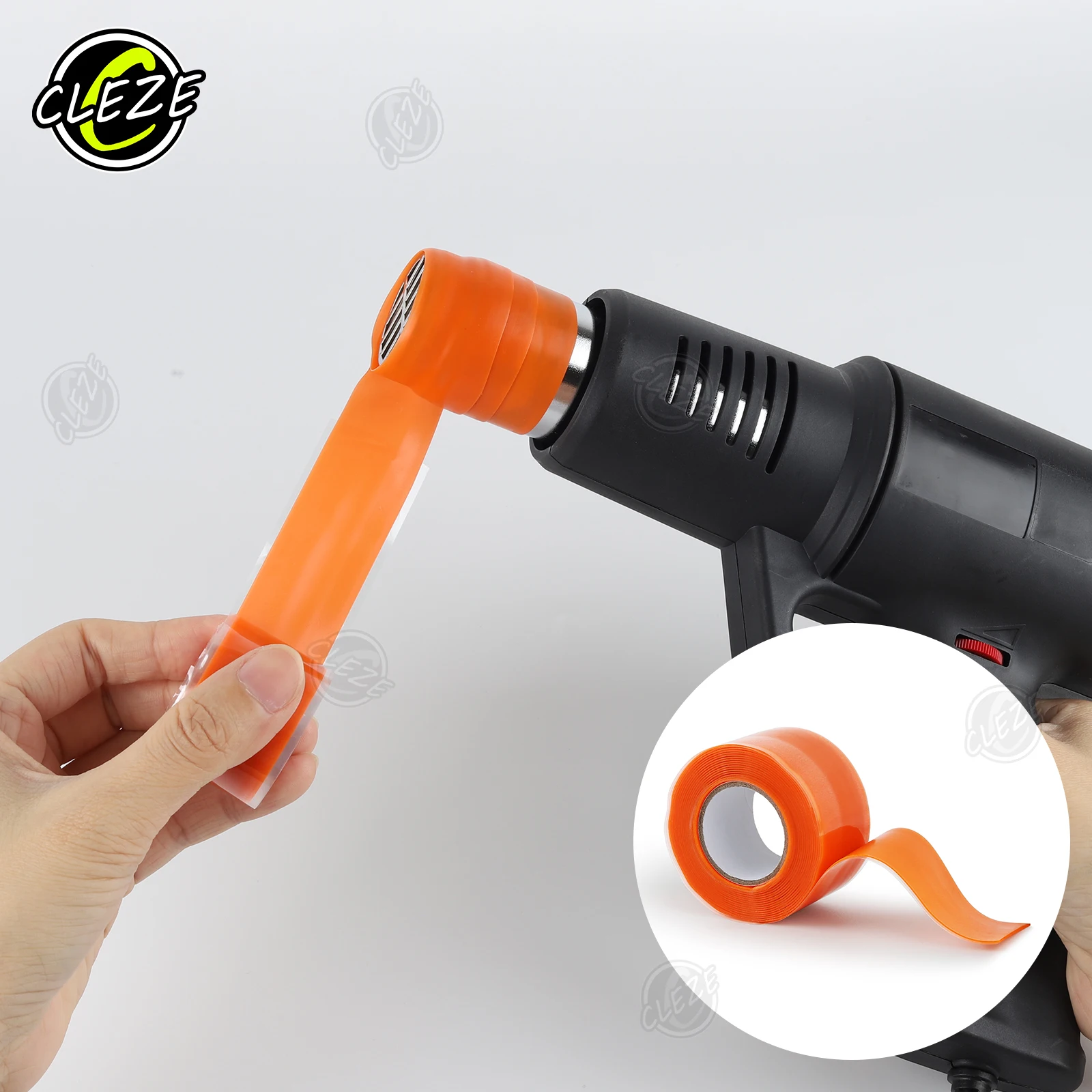 CLEZE New 3Meters Heat Protection Wrap Silicone Tape for Window Tint  Hot Air Gun Nozzle Wire Loom Car Repair Bandage