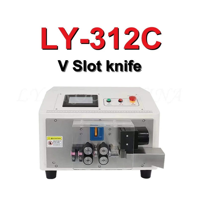 LY-302 312A/B/C Touch Screen Automatic Wire Tube Sleeving Pipe Cutting Machine 1-12mm 220V 110V 2-wheel and 4-wheel Pipe Cutter