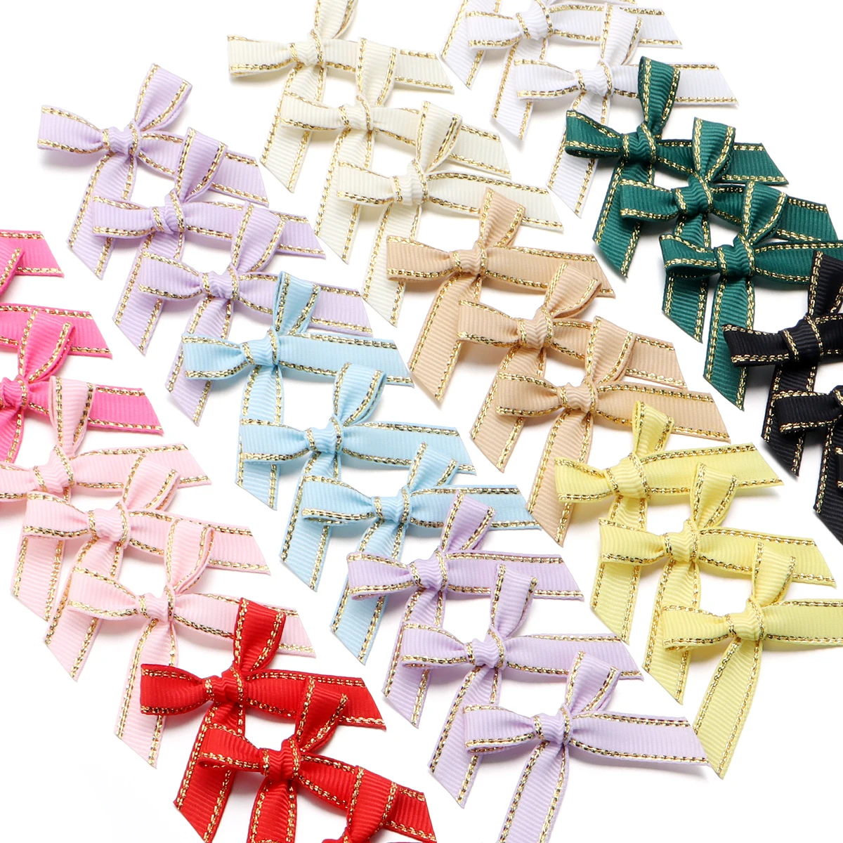 

30 шт./лот, мини-банты с завязками вручную, красочные банты с пятнами, маленькая лента с бантом для DIY девочек, детские милые заколки для волос, аксессуары для одежды